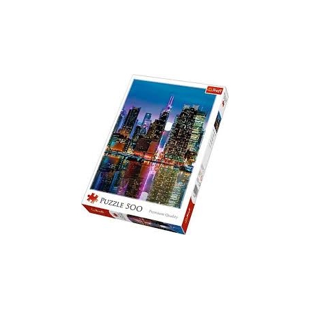PUZZLE TREFL 500  Pełnia Księżyca nad Manhattanem